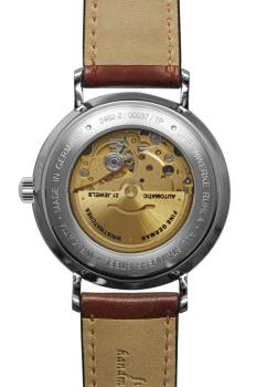 Preview: Bauhaus Aviation Herrenuhr Automatik mit Wochentagsanzeige und Lederarmband